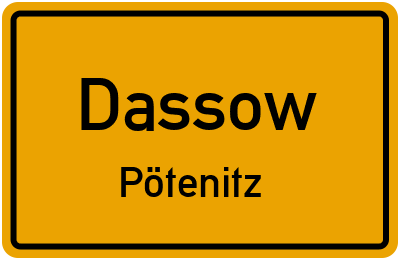 Straßenverzeichnis Dassow Pötenitz