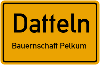 Straßenverzeichnis Datteln Bauernschaft Pelkum