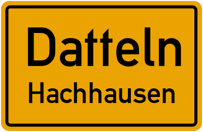 Straßenverzeichnis Datteln Hachhausen