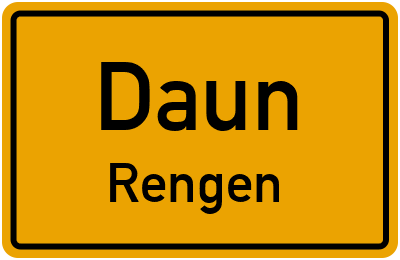 Straßenverzeichnis Daun Rengen