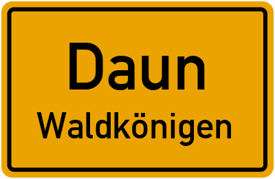 Straßenverzeichnis Daun Waldkönigen