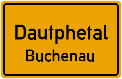 Ortsschild Dautphetal Buchenau