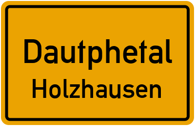 Ortsschild Dautphetal Holzhausen
