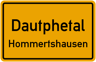 Straßenverzeichnis Dautphetal Hommertshausen