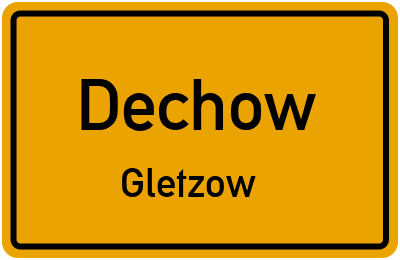 Straßenverzeichnis Dechow Gletzow