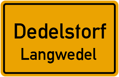 Straßenverzeichnis Dedelstorf Langwedel