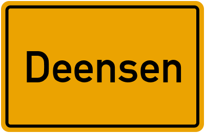 Ortsschild von Gemeinde Deensen in Niedersachsen
