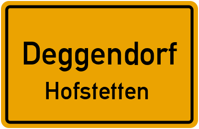 Straßenverzeichnis Deggendorf Hofstetten