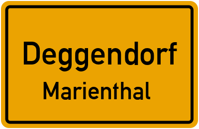 Straßenverzeichnis Deggendorf Marienthal