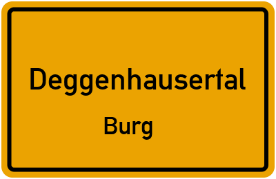 Straßenverzeichnis Deggenhausertal Burg
