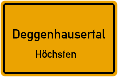 Straßenverzeichnis Deggenhausertal Höchsten