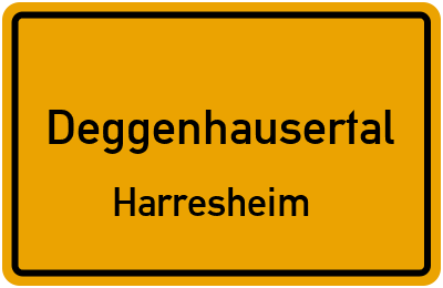Straßenverzeichnis Deggenhausertal Harresheim
