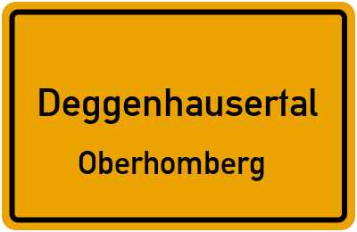 Straßenverzeichnis Deggenhausertal Oberhomberg