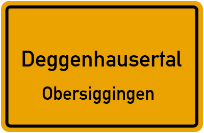 Straßenverzeichnis Deggenhausertal Obersiggingen