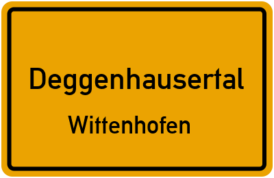 Straßenverzeichnis Deggenhausertal Wittenhofen