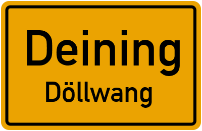 Straßenverzeichnis Deining Döllwang