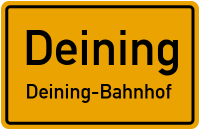 Straßenverzeichnis Deining Deining-Bahnhof