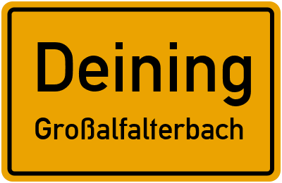 Straßenverzeichnis Deining Großalfalterbach