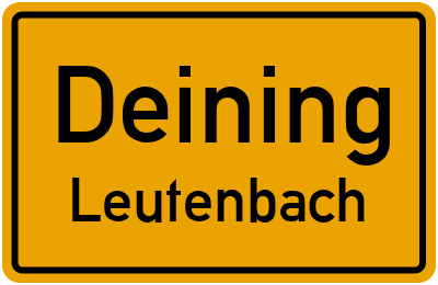 Straßenverzeichnis Deining Leutenbach