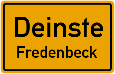 Straßenverzeichnis Deinste Fredenbeck
