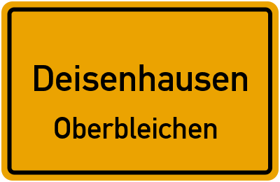 Straßenverzeichnis Deisenhausen Oberbleichen