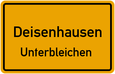 Straßenverzeichnis Deisenhausen Unterbleichen