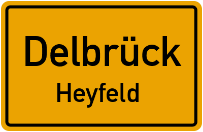 Straßenverzeichnis Delbrück Heyfeld