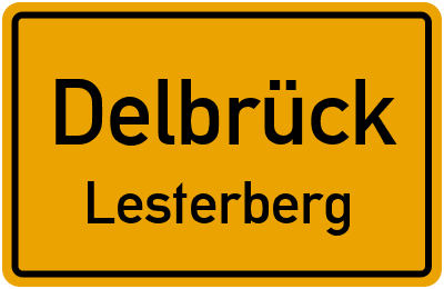 Straßenverzeichnis Delbrück Lesterberg