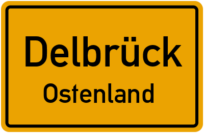 Ortsschild Delbrück Ostenland