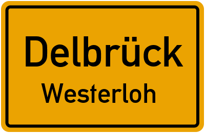 Straßenverzeichnis Delbrück Westerloh