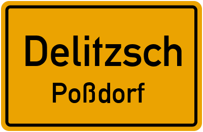 Straßenverzeichnis Delitzsch Poßdorf