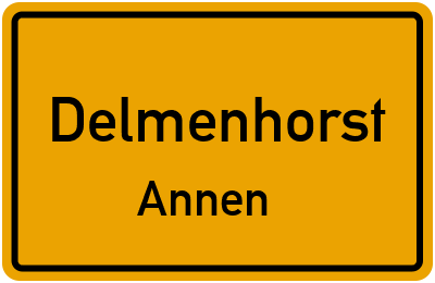 Straßenverzeichnis Delmenhorst Annen