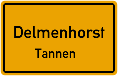 Straßenverzeichnis Delmenhorst Tannen