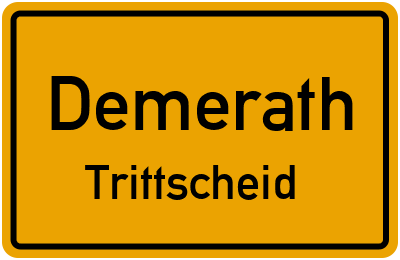 Straßenverzeichnis Demerath Trittscheid
