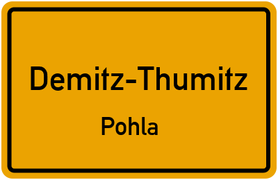 Straßenverzeichnis Demitz-Thumitz Pohla