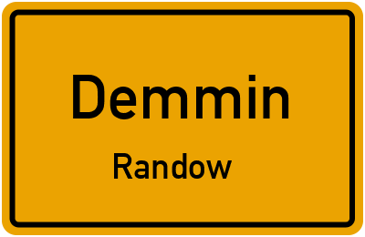 Straßenverzeichnis Demmin Randow