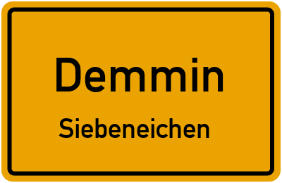 Straßenverzeichnis Demmin Siebeneichen