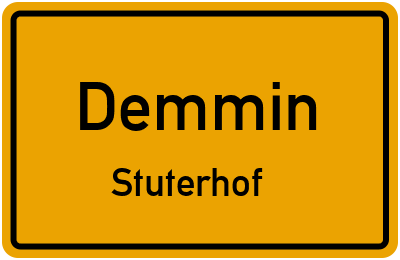 Straßenverzeichnis Demmin Stuterhof