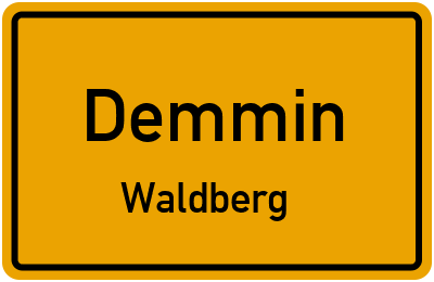 Straßenverzeichnis Demmin Waldberg