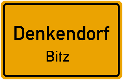 Ortsschild Denkendorf Bitz