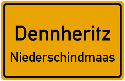 Straßenverzeichnis Dennheritz Niederschindmaas