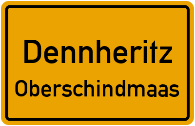 Straßenverzeichnis Dennheritz Oberschindmaas