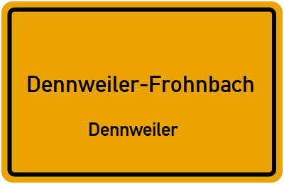 Straßenverzeichnis Dennweiler-Frohnbach Dennweiler