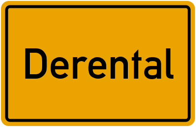 Ortsschild von Derental in Niedersachsen