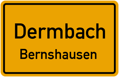Straßenverzeichnis Dermbach Bernshausen