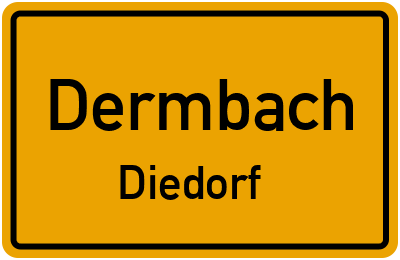 Straßenverzeichnis Dermbach Diedorf