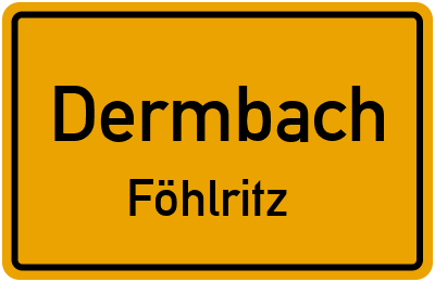 Straßenverzeichnis Dermbach Föhlritz
