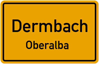 Straßenverzeichnis Dermbach Oberalba