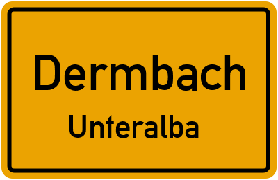 Straßenverzeichnis Dermbach Unteralba