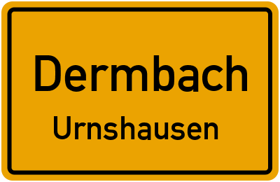 Straßenverzeichnis Dermbach Urnshausen
